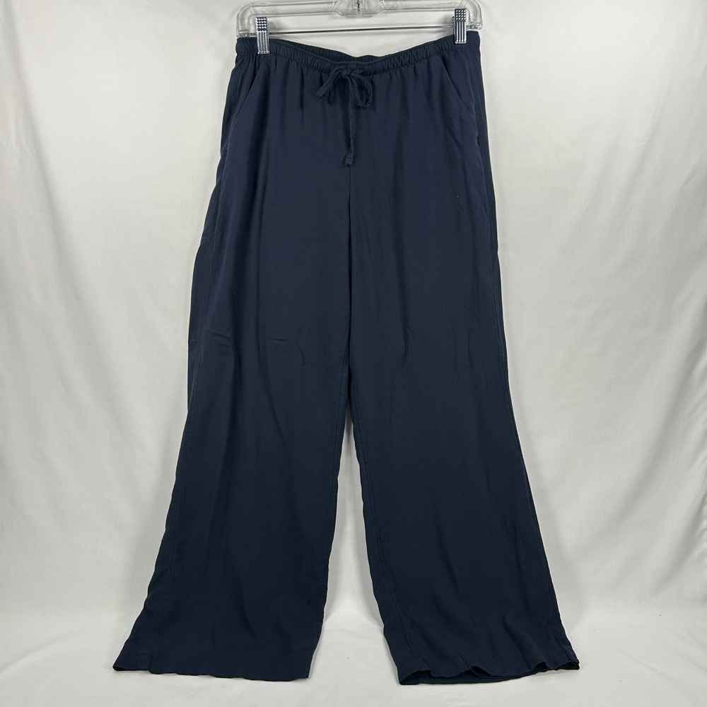 Hollister Navy Blue Adjustable-Rise Wide-Leg Pants Size XS